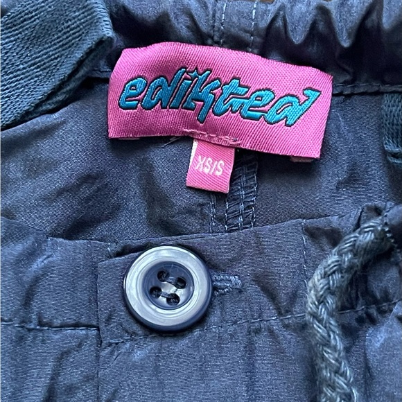 EDIKTED Navy Rian Nylon Cargo Pants - Picture 5 of 6